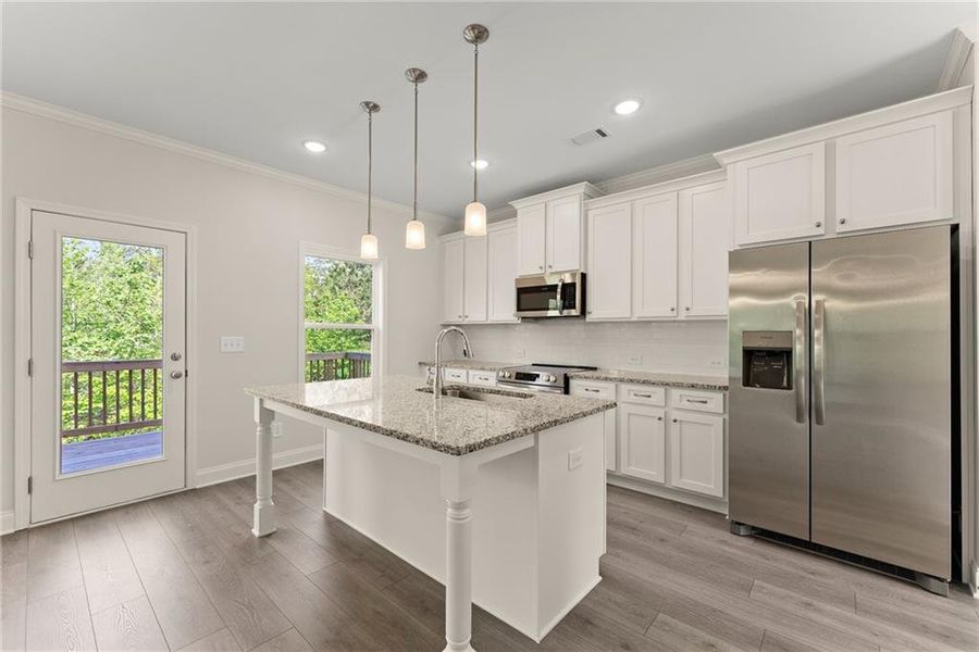 Furnished interior view inside a new home in , Dawsonville (Image 9).