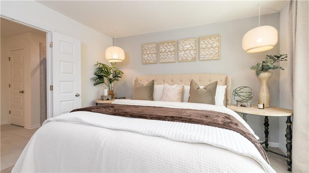 Furnished interior view inside a new home in Towns at Monroe, Atlanta (Image 3).