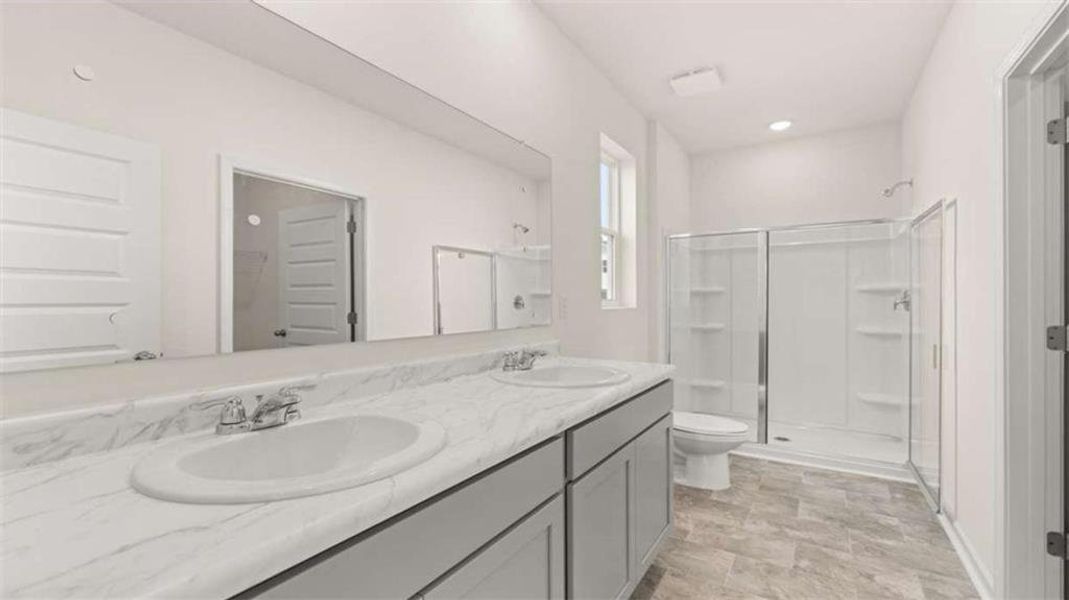 Furnished interior view inside a new home in Champion's Run, Lithonia (Image 10).