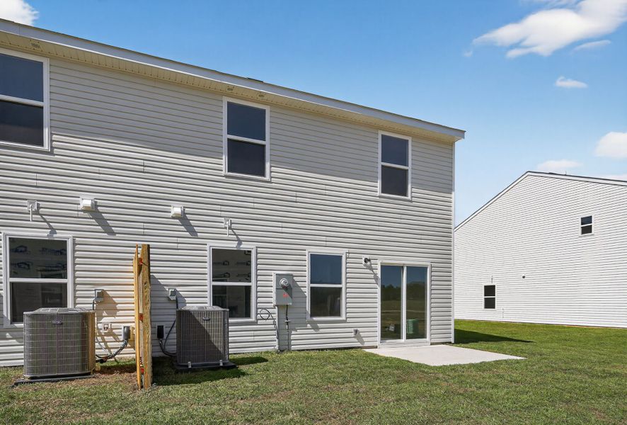 A house with a garage.