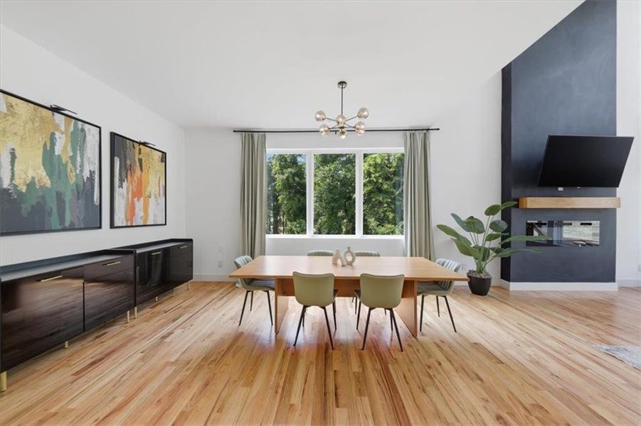 Furnished interior view inside a new home in , Atlanta (Image 41).