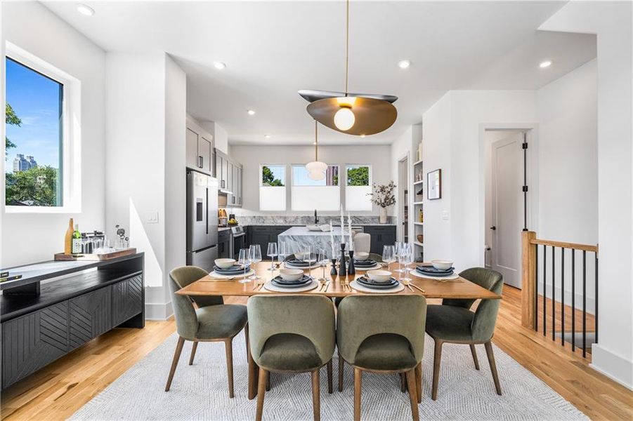 Furnished interior view inside a new home in , Atlanta (Image 29).