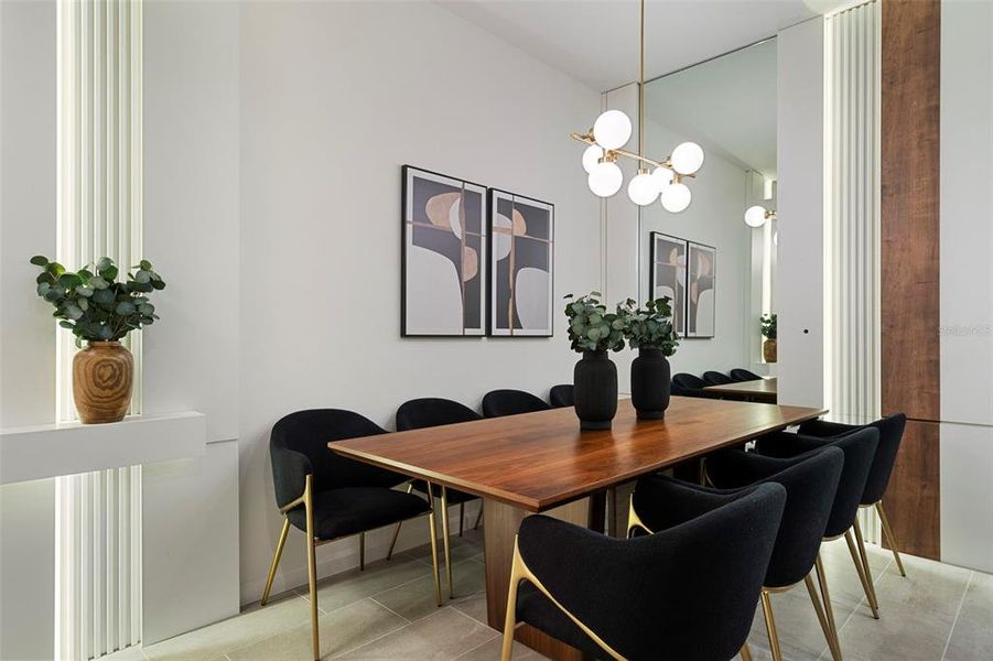 Furnished interior view inside a new home in , Orlando (Image 11).