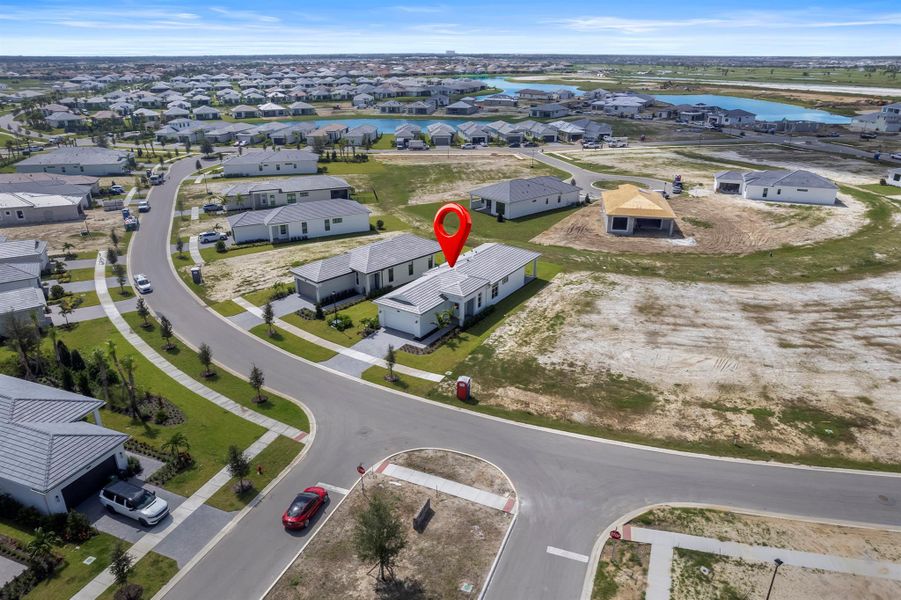 Exterior details and patio area of a home in PGA Village Verano, Port St. Lucie (Image 4).