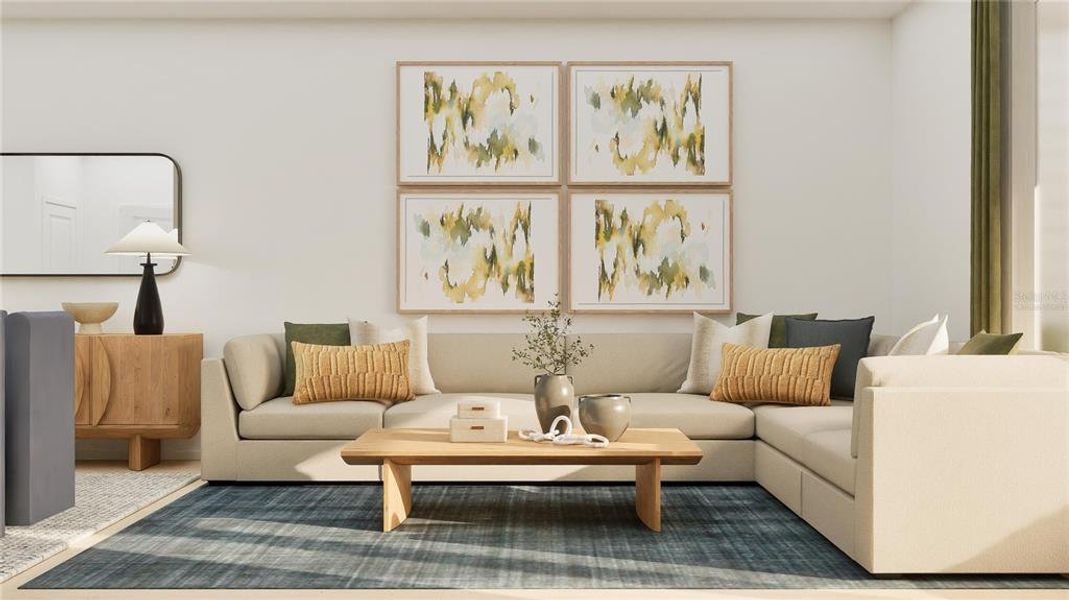 Furnished interior view inside a new home in , Clermont (Image 17).