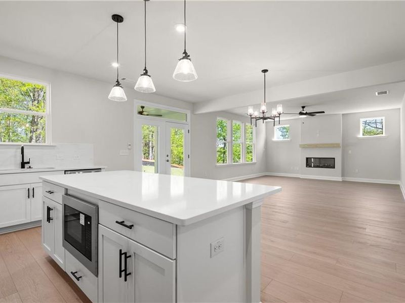 Furnished interior view inside a new home in Melody Lakeside Estates, Buford (Image 7).