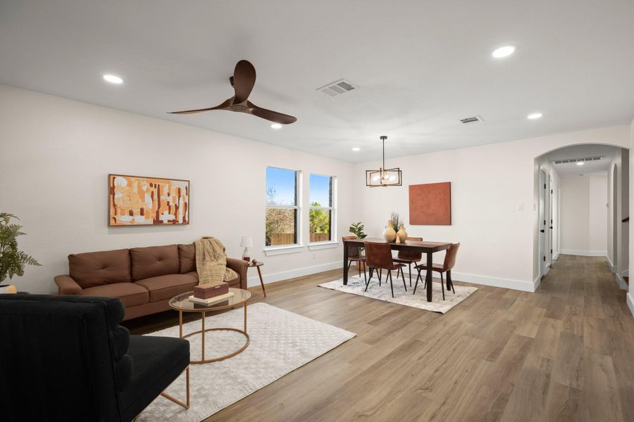 Furnished interior view inside a new home in , Pflugerville (Image 16).