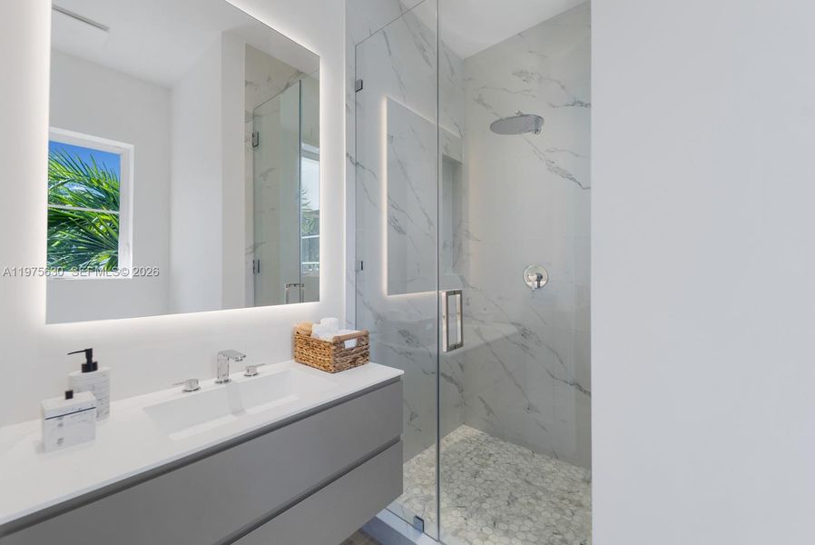 Furnished interior view inside a new home in , Coral Gables (Image 19).