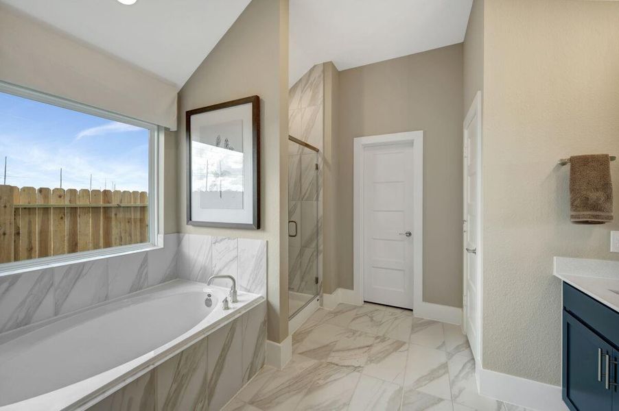 Furnished interior view inside a new home in Sorella, Tomball (Image 8).