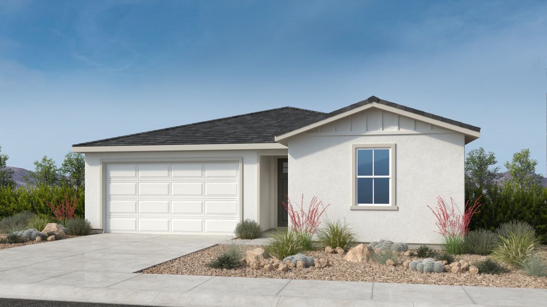 Representative exterior photo of a completed home built from the Ashton by Taylor Morrison in Artisan at Asante Vista Collection, Surprise, AZ (Image 12). Representative exterior photo of a completed home built from the Ashton by Taylor Morrison in Artisan at Asante Vista Collection, Surprise, AZ (Image 12).