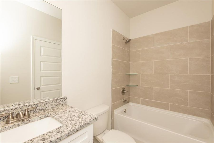Furnished interior view inside a new home in Towns at Enclave, Lawrenceville (Image 4).