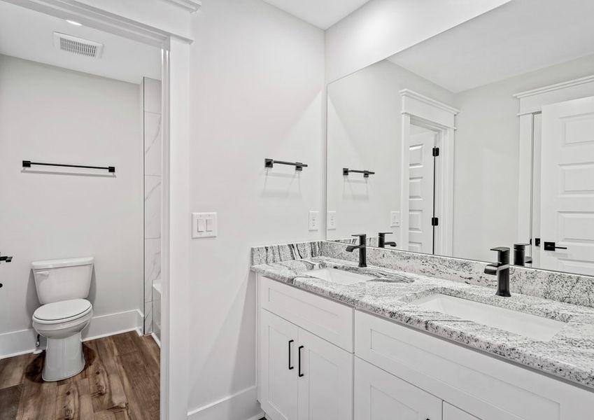 Spacious secondary bathroom.