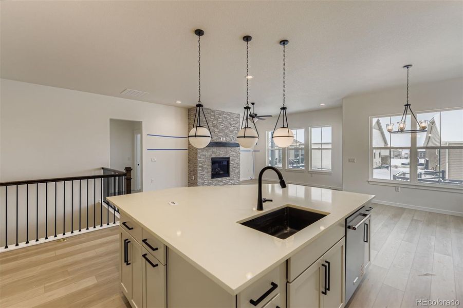 Furnished interior view inside a new home in Hilltop 55+ at Inspiration 55s, Aurora (Image 5).