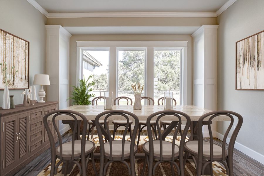 Representative furnished interior of a home built from the The Lubbock by Kenmark Homes in Cotten Creek, Azle (Image 4). Representative furnished interior of a home built from the The Lubbock by Kenmark Homes in Cotten Creek, Azle (Image 4).