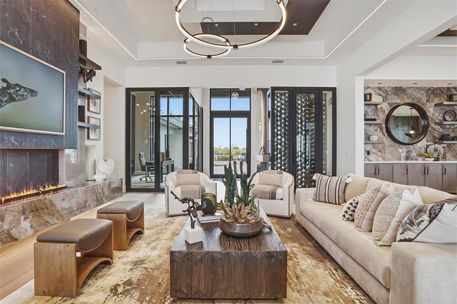 Furnished interior view inside a new home in , Sarasota (Image 9).