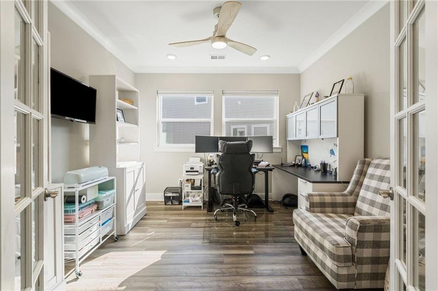 Furnished interior view inside a new home in Crescent Pointe at Great Sky, Canton (Image 42).