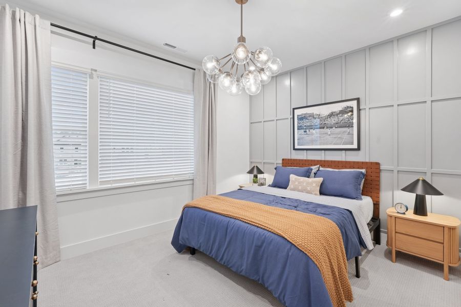 Representative furnished interior of a home built from the Ellis by Tri Pointe Homes in The Townes at Willow Park, Cary (Image 13).