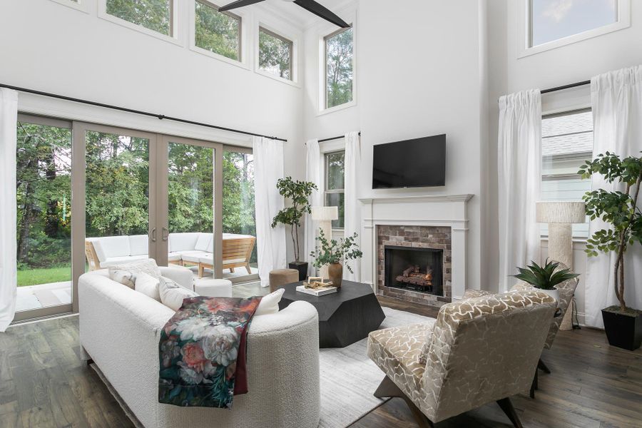 Furnished interior view inside a new home in The Farmstead, Hixson (Image 4).
