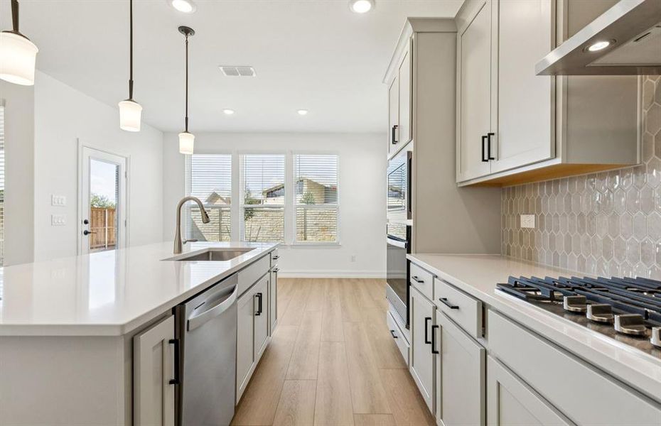 Abundant cabinet space in kitchen Abundant cabinet space in kitchen