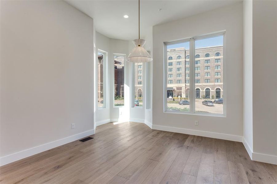 Unfurnished dining area