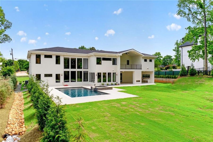 Exterior details and patio area of a home in , Sugar Hill (Image 34).