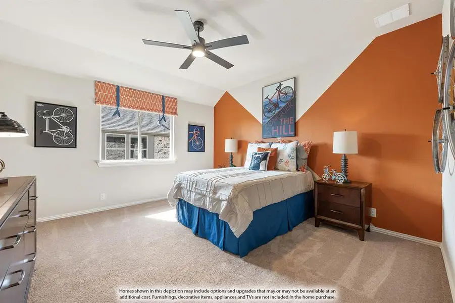 Furnished interior view inside a new home in The Lakes at Parks of Aledo, Aledo (Image 9).
