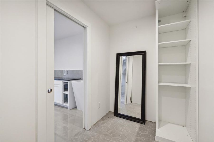 Primary bath walk in closet