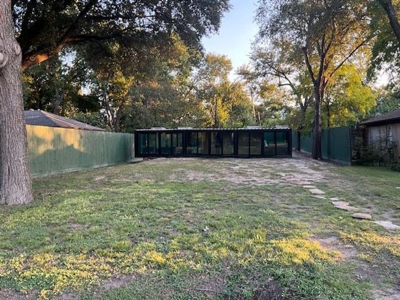 Actual photo of glass house. Actual photo of glass house.