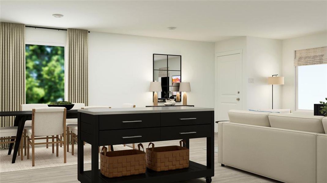 Bathroom featuring hardwood / wood-style flooring