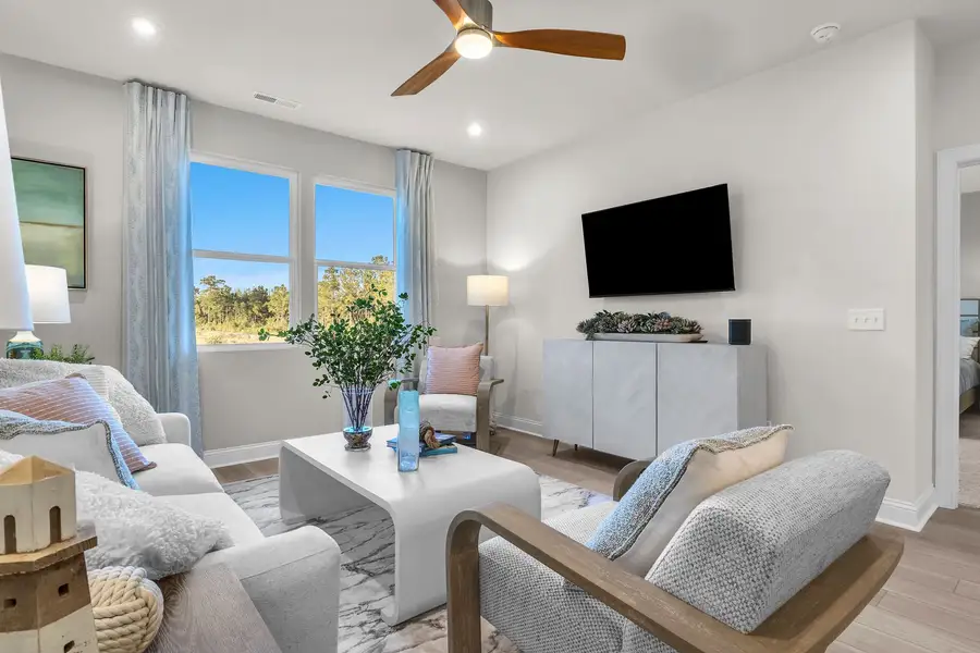 Furnished interior view inside a new home in The Beacon at Old Peachtree Single Family Homes, Lawrenceville (Image 285).