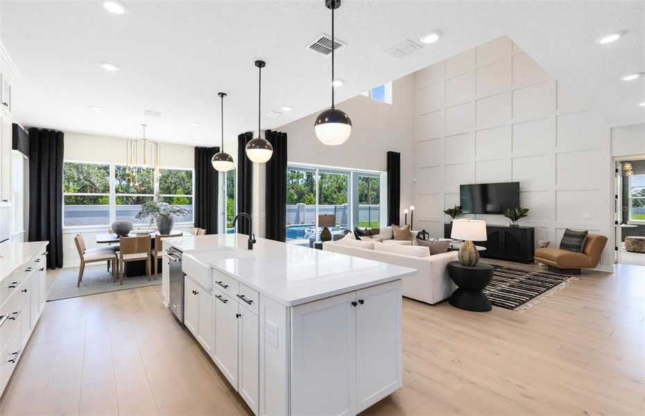 Furnished interior view inside a new home in Parkside Trails, Clermont (Image 46).
