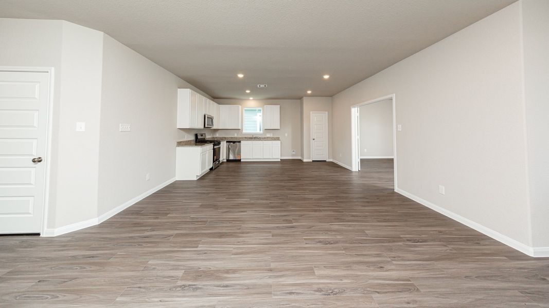 Family Room, Dining Area, Kitchen, and Flex Room