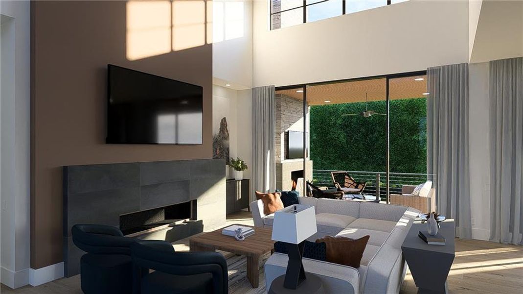 Furnished interior view inside a new home in , Dahlonega (Image 9).