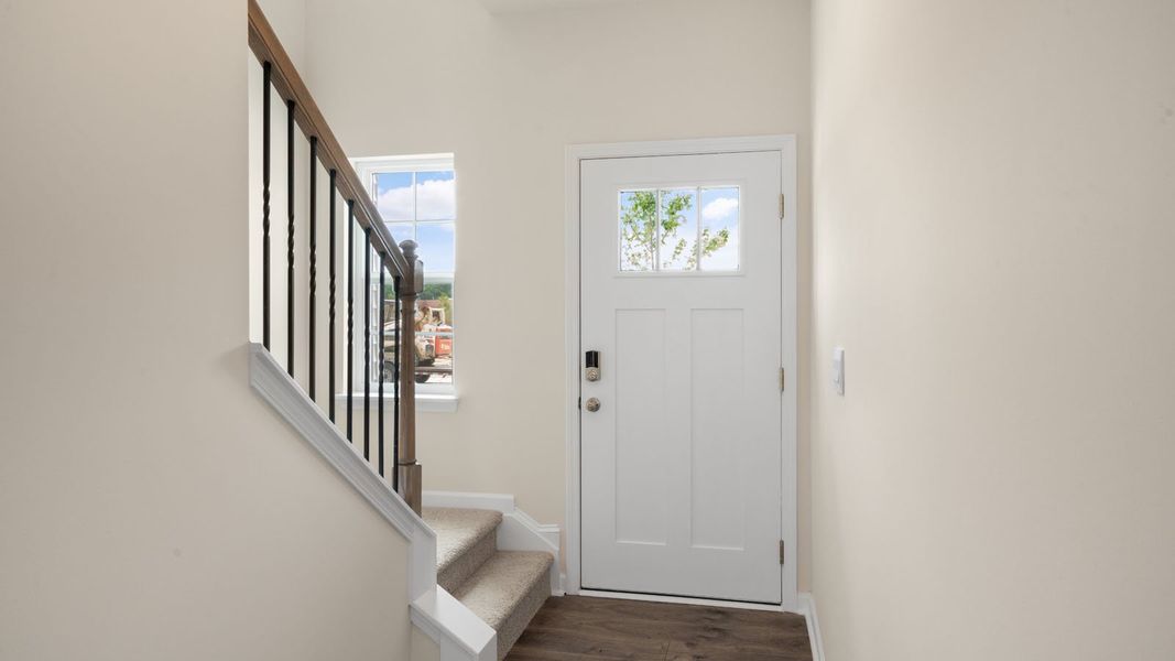 Spacious, unfurnished interior of a new home in Clock Road Townhomes, New Bern (Image 16). Spacious, unfurnished interior of a new home in Clock Road Townhomes, New Bern (Image 16).