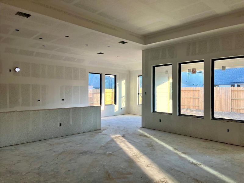 Actual progress of your home.