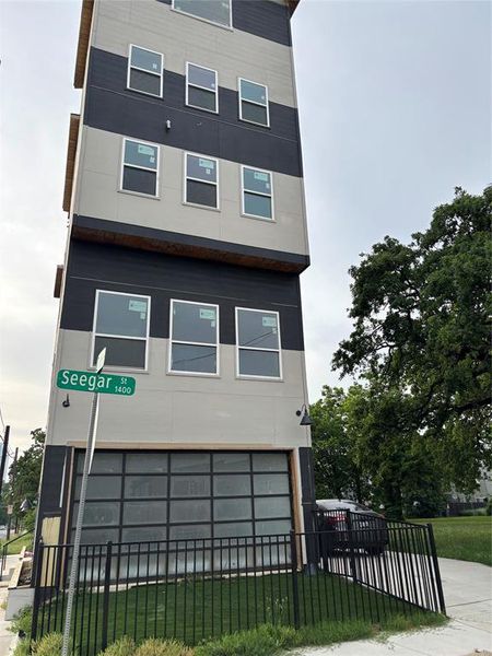 View of front of house with an  garage