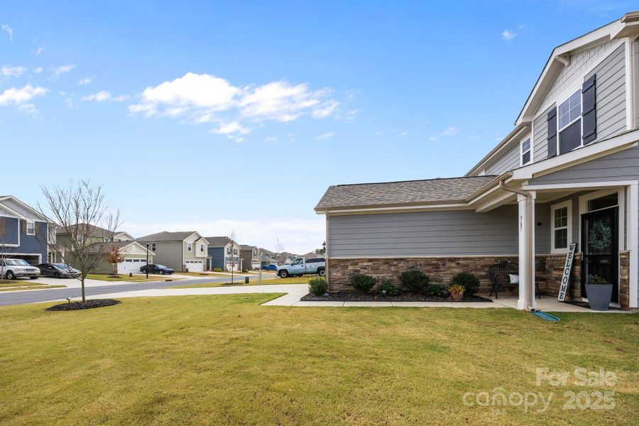 Exterior details and patio area of a home in The Meadows at Asbury Ridge, York (Image 3). Exterior details and patio area of a home in The Meadows at Asbury Ridge, York (Image 3).