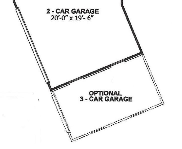 Hannah 3 Car Garage Option Hannah 3 Car Garage Option