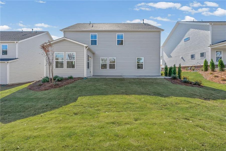 Exterior details and patio area of a home in Berkeley Mill, Cumming (Image 3).