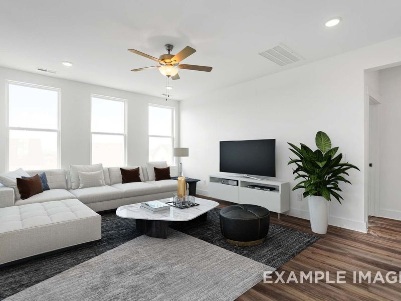 Representative furnished interior of a home built from the The Ash A by Davidson Homes LLC in Woods Crossing, Gallatin (Image 8). Representative furnished interior of a home built from the The Ash A by Davidson Homes LLC in Woods Crossing, Gallatin (Image 8).