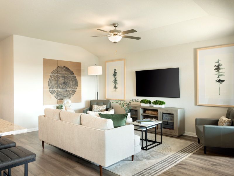 Furnished interior view inside a new home in Waterstone Crossing, Kyle (Image 8).