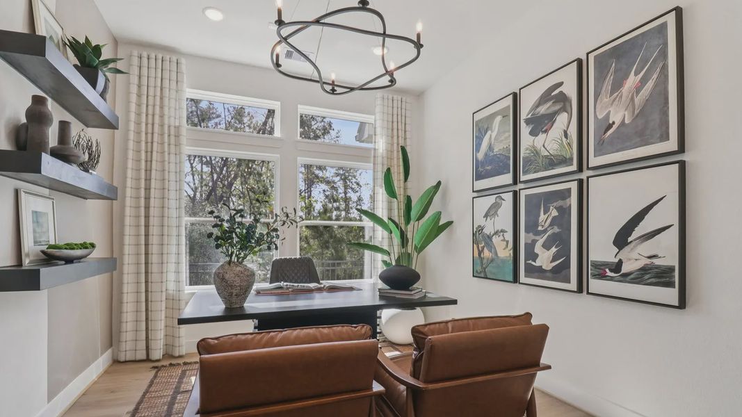Representative furnished interior of a home built from the Marbella by Chesmar Homes in Audubon, Magnolia (Image 16).