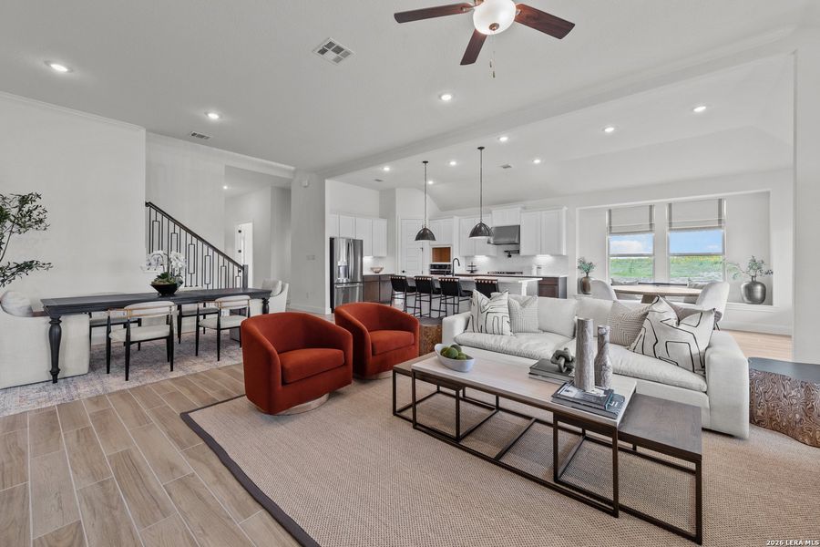 Furnished interior view inside a new home in Preserve at Annabelle Ranch, San Antonio (Image 7).