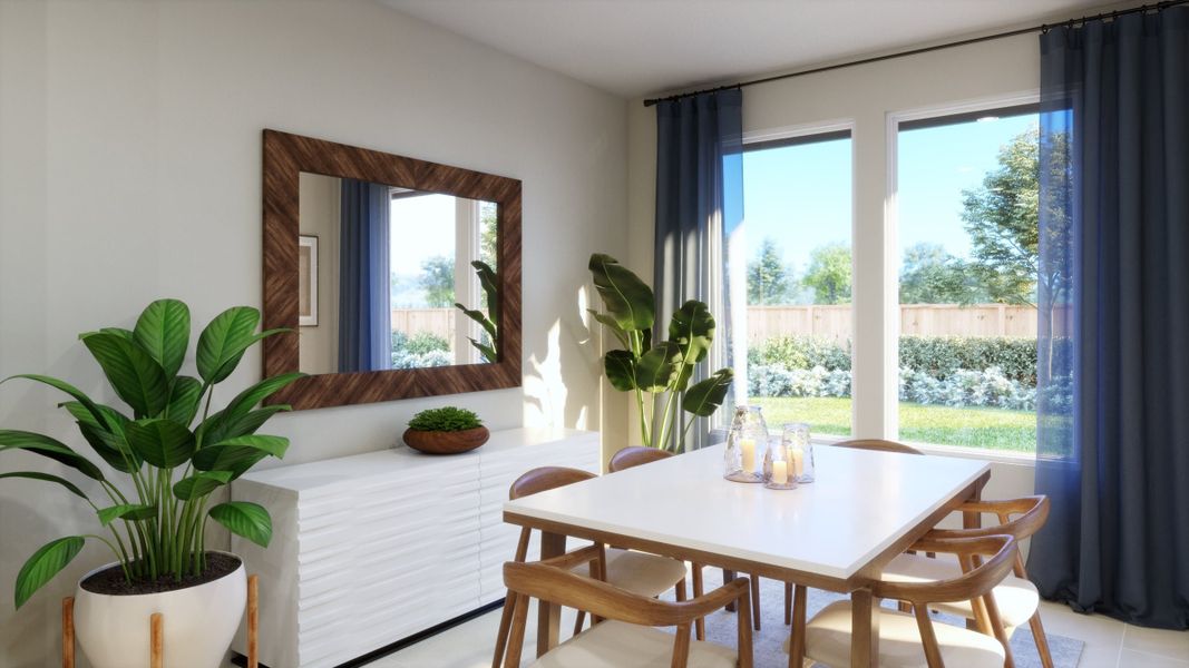 Representative furnished interior of a home built from the 4013 by Risewell Homes in Parkton Square, Kyle (Image 6).
