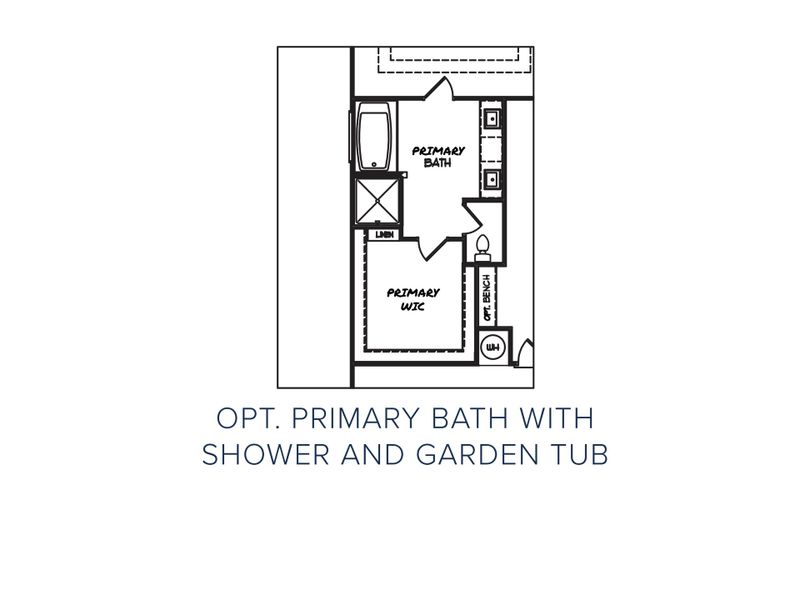 2D floor plan layout for the The Rosewood by My Home Communities in Sutton’s Landing, Statham, GA (Image 5).