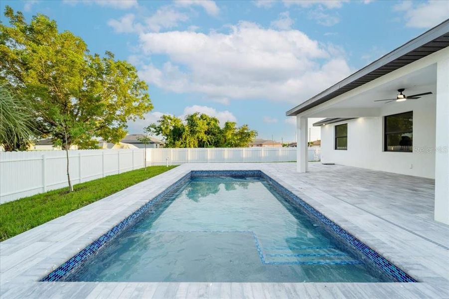 Exterior details and patio area of a home in , Cape Coral (Image 2). Exterior details and patio area of a home in , Cape Coral (Image 2).