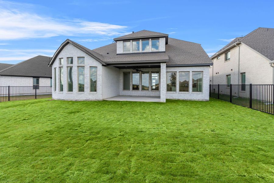 Exterior details and patio area of a home in Bridgeland 55', Cypress (Image 23).