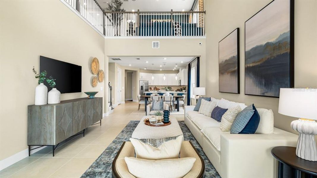 Furnished interior view inside a new home in Indigo Creek, Apollo Beach (Image 7).