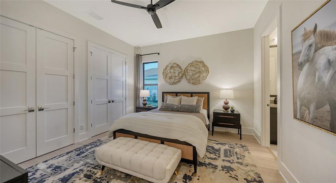 Furnished interior view inside a new home in Wild Blue at Waterside, Sarasota (Image 72).