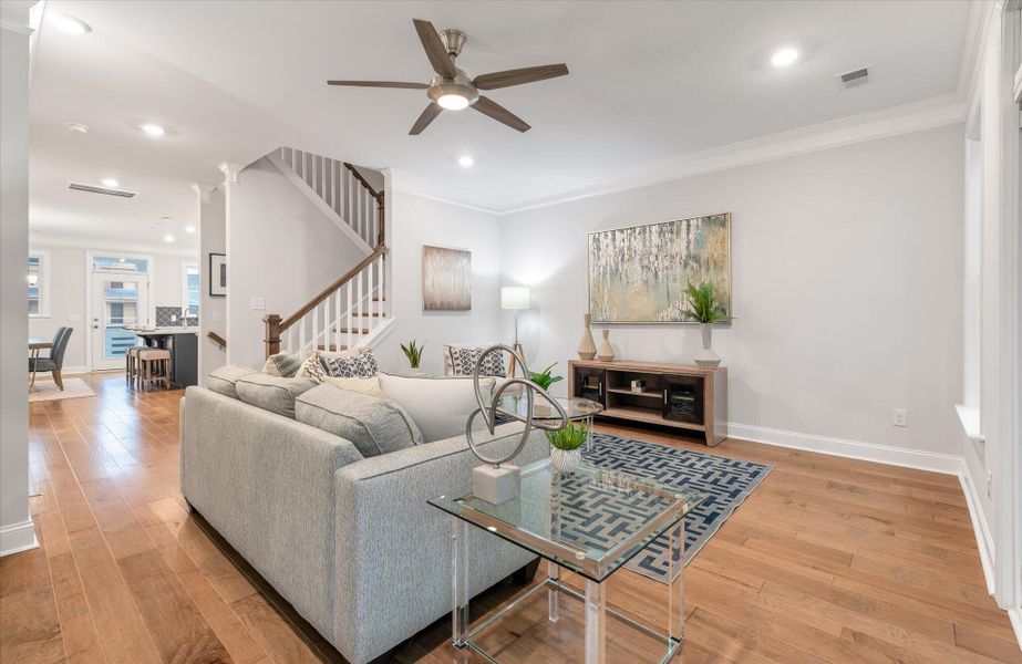 Furnished interior view inside a new home in , Charleston (Image 14).